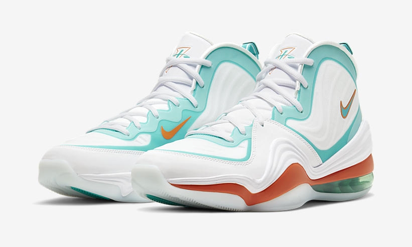 ナイキ エア ペニー 5 “ホワイト/オラクルアクア/アルファオレンジ” (NIKE AIR PENNY 5 “White/Oracle Aqua/Alpha Orange”) [CJ5396-100]