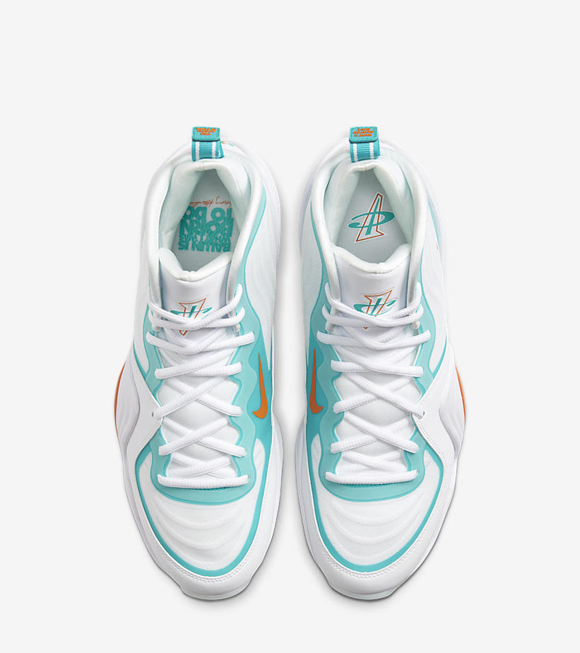 ナイキ エア ペニー 5 “ホワイト/オラクルアクア/アルファオレンジ” (NIKE AIR PENNY 5 “White/Oracle Aqua/Alpha Orange”) [CJ5396-100]