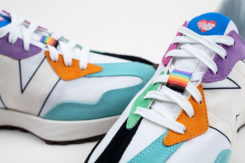 LGBT「PRIDE」を祝うNew Balance "Pride Pack"からマルチカラーの「MS327 PRD」が5/10発売 (ニューバランス)