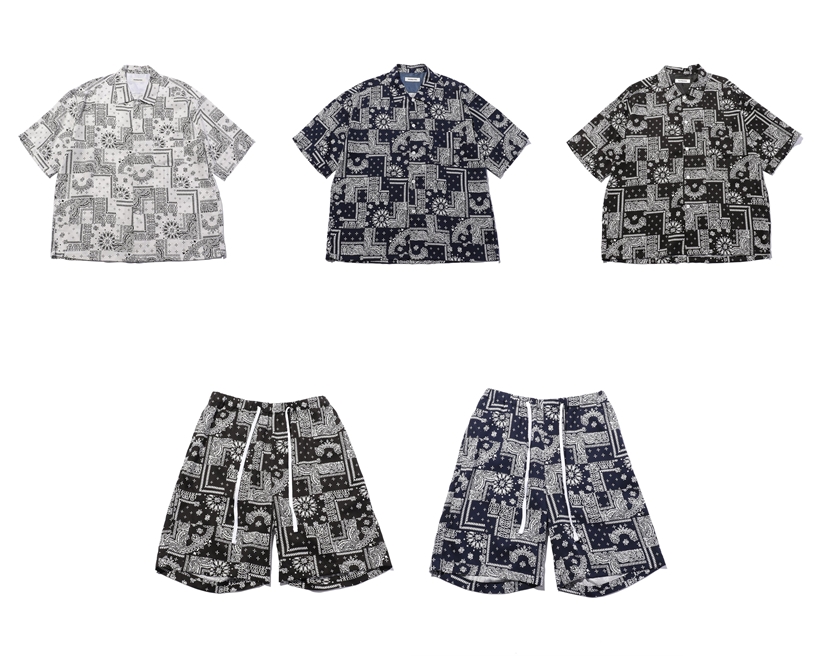 monkey time PAIZLEY PRINT OPEN SHT/SHORTS (モンキータイム ペイズリー プリント)