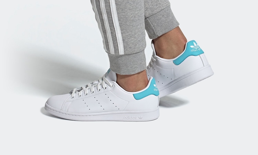 5/14発売！新色「ブルーグロー」を配したアディダス オリジナルス スタンスミス (adidas Originals STAN SMITH) [EF4480]