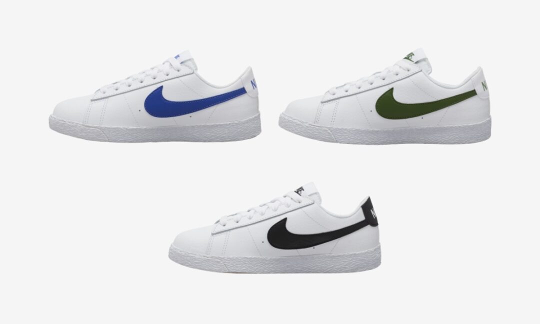 ナイキ ブレーザー ロー “ホワイト/ブルー/グリーン/ブラック” (NIKE BLAZER LOW “White/Blue/Green/Black”) [CZ7576-100,101,103]