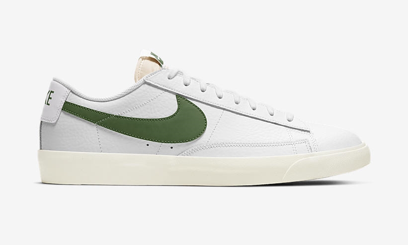 ナイキ ブレーザー ロー レザー “ホワイト/フォレストグリーン” (NIKE BLAZER LOW LEATHER “White/Forest Green”) [CI6377-108]