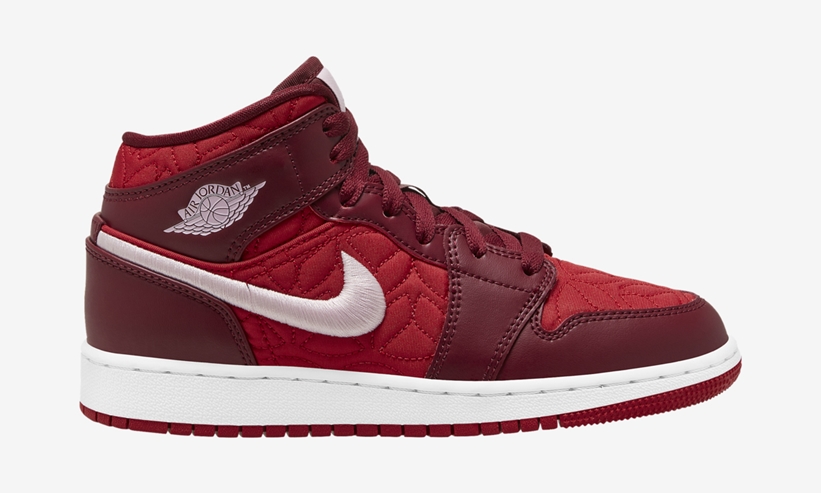 ナイキ GS エア ジョーダン 1 ミッド “レッド/ホワイト” (NIKE GS AIR JORDAN 1 MID “Red/White”) [AV5174-600]