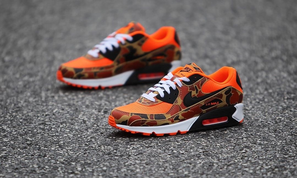 NIKE AIR MAX 90 ORANGE DUCK CAMO