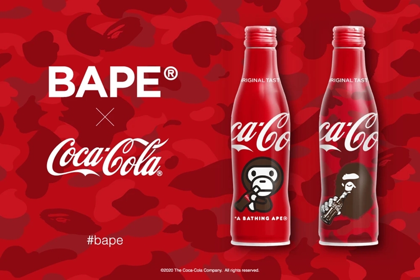 A BATHING APE × Coca-Cola によるコラボレーションスリムボトルがAmazonにて数量限定で発売 (ア ベイシング エイプ コカ・コーラ)
