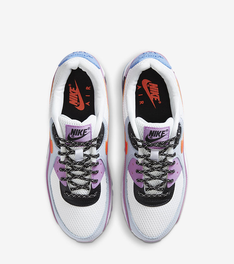 ナイキ エア マックス 90 “ホワイト/グレー/ブルー/パープル” (NIKE AIR MAX 90 “White/Grey/Blue/Purple”) [CW6029-100]