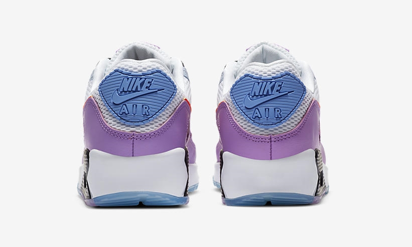 ナイキ エア マックス 90 “ホワイト/グレー/ブルー/パープル” (NIKE AIR MAX 90 “White/Grey/Blue/Purple”) [CW6029-100]