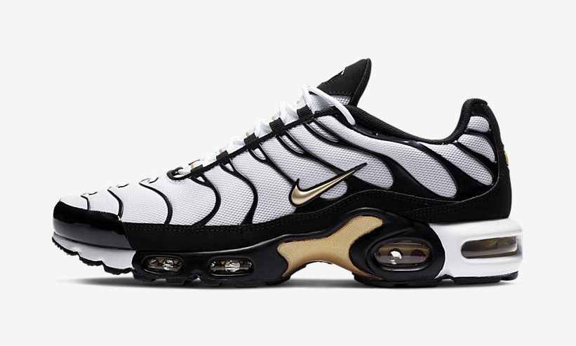 ナイキ エア マックス プラス “ホワイト/ブラック/メタリックゴールド” (NIKE AIR MAX PLUS “White/Black/Metallic Gold”) [CZ9188-001]