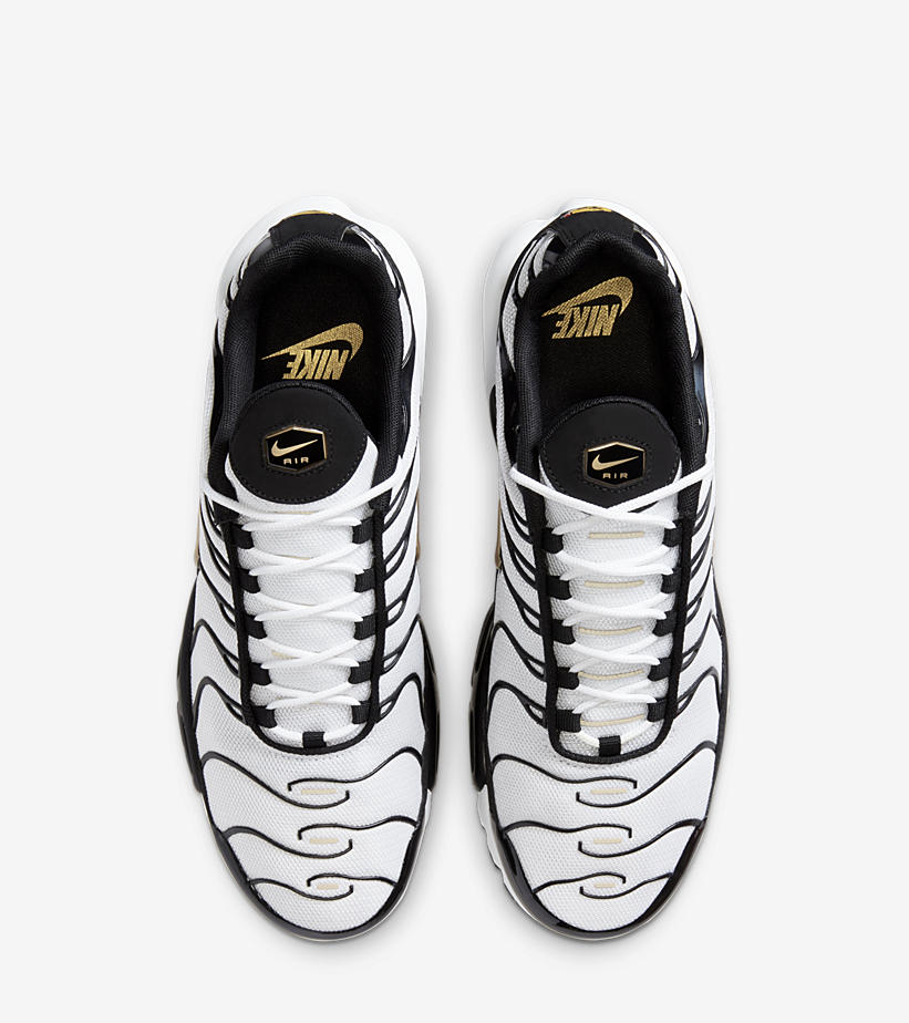 ナイキ エア マックス プラス “ホワイト/ブラック/メタリックゴールド” (NIKE AIR MAX PLUS “White/Black/Metallic Gold”) [CZ9188-001]