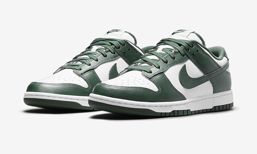 海外 2024年 夏 リストック予定！ナイキ ダンク ロー レトロ "ミシガンステート/ホワイト/チームグリーン" (NIKE DUNK LOW RETRO "Michigan State/White/Team Green") [DD1391-101]