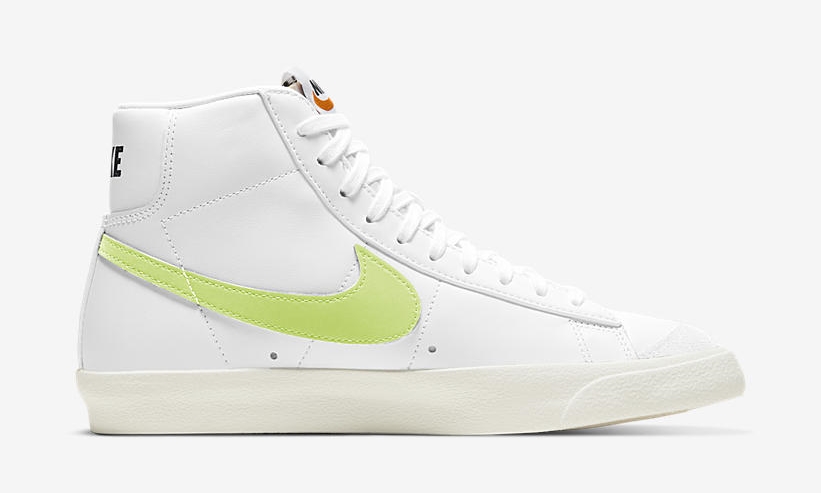 ナイキ ウィメンズ ブレーザー ミッド 77 “ホワイト/ベアリーボルト” (NIKE WMNS BLAZER MID 77 “White/Barely Volt”) [CZ1055-108]