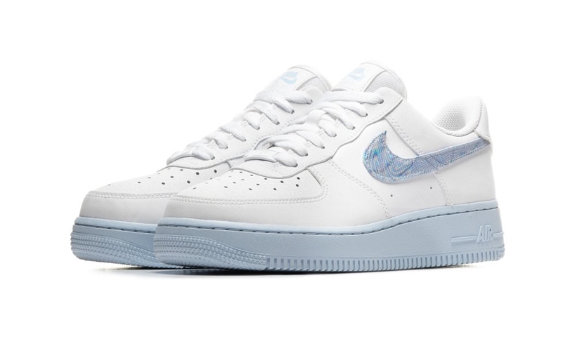 ナイキ ウィメンズ エア フォース 1 07 ロー “ホワイト/ハイドロゲンブルー” (NIKE WMNS AIR FORCE 1 07 LOW “WHITE/HYDROGEN BLUE”) [CZ0377-100]