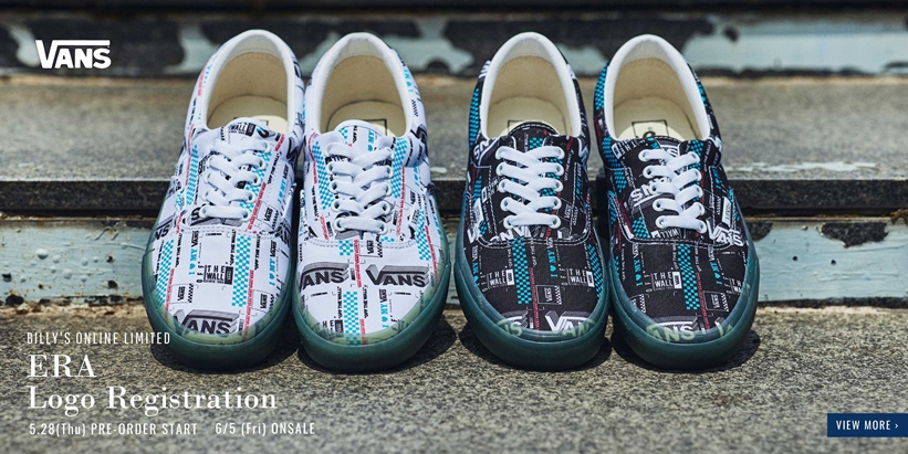 【6/5発売】BILLY’S限定！VANS ERA “LOGO REGISTRATION” (バンズ エラ “ロゴ レジストレーション”)