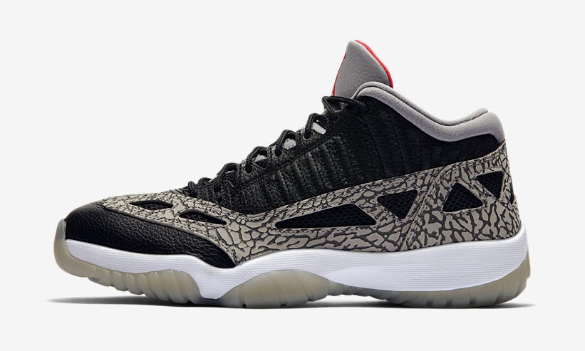 7/16発売予定！ナイキ エア ジョーダン 11 ロー IE “ブラックセメント” (NIKE AIR JORDAN 11 LOW IE “Black Cement”) [919712-006]