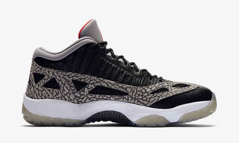 7/16発売予定！ナイキ エア ジョーダン 11 ロー IE “ブラックセメント” (NIKE AIR JORDAN 11 LOW IE “Black Cement”) [919712-006]