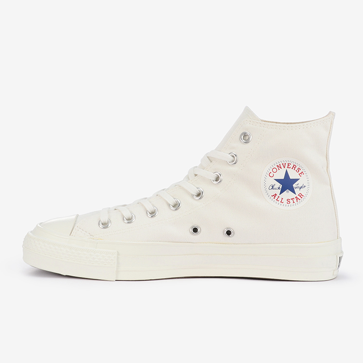 コンバースからオールホワイトで仕上げたMADE IN JAPANのオールスター HIカットモデルが7/15発売 (CONVERSE CANVAS ALL STAR J HI)