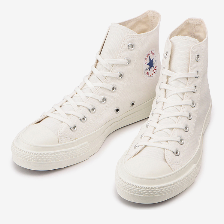 コンバースからオールホワイトで仕上げたMADE IN JAPANのオールスター HIカットモデルが7/15発売 (CONVERSE CANVAS ALL STAR J HI)