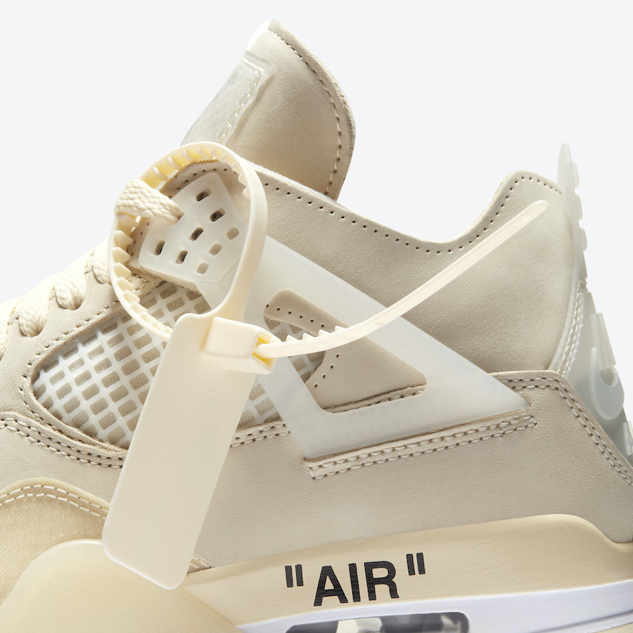 7/25発売予定！オフホワイト × ナイキ ウィメンズ エア ジョーダン 4 SP “セイル” (OFF-WHITE NIKE AIR JORDAN 4 SP “Sail”) [CV9388-100]