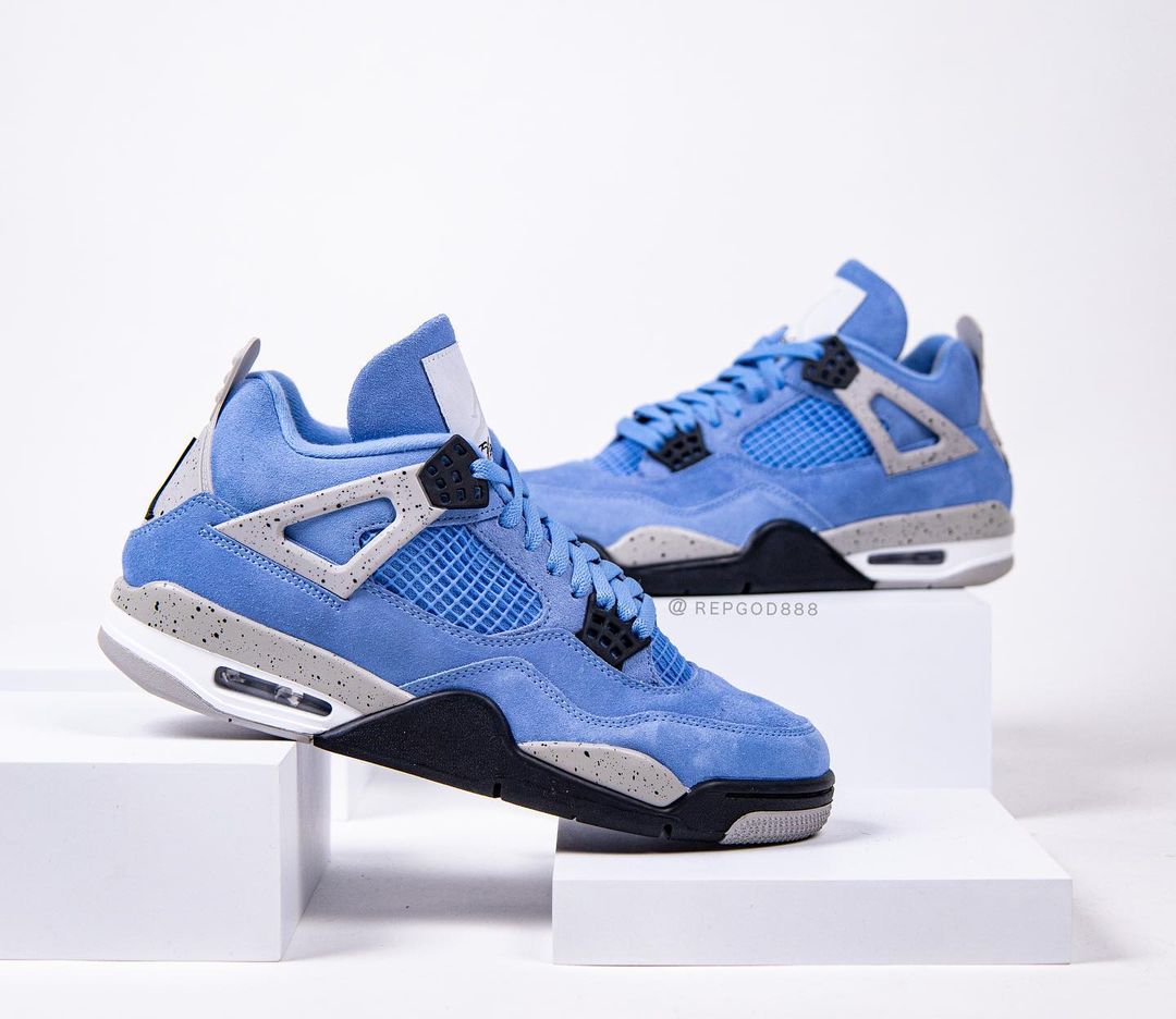 【国内 4/28 発売】ナイキ エア ジョーダン 4 “ユニバーシティブルー/テックグレー” (NIKE AIR JORDAN 4 “University Blue/Tech Grey”) [CT8527-400]