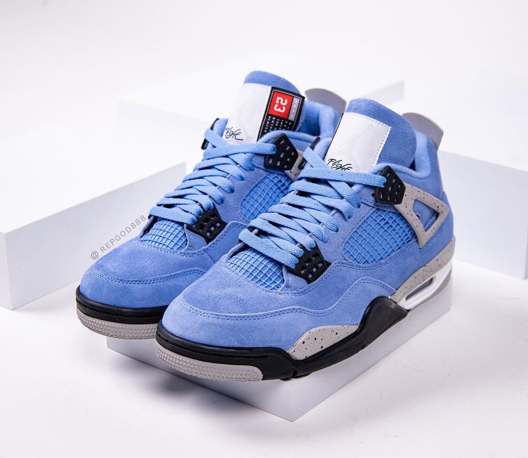 【国内 4/28 発売】ナイキ エア ジョーダン 4 “ユニバーシティブルー/テックグレー” (NIKE AIR JORDAN 4 “University Blue/Tech Grey”) [CT8527-400]