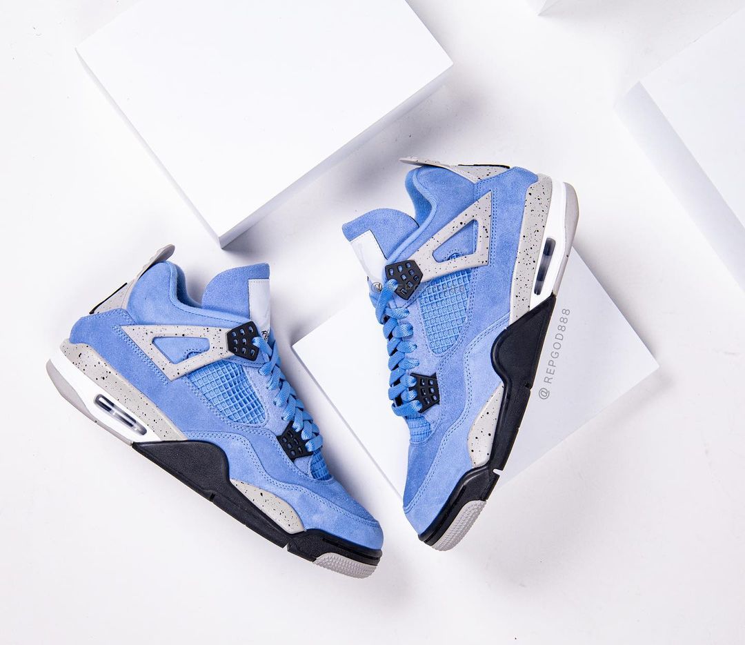 【国内 4/28 発売】ナイキ エア ジョーダン 4 “ユニバーシティブルー/テックグレー” (NIKE AIR JORDAN 4 “University Blue/Tech Grey”) [CT8527-400]