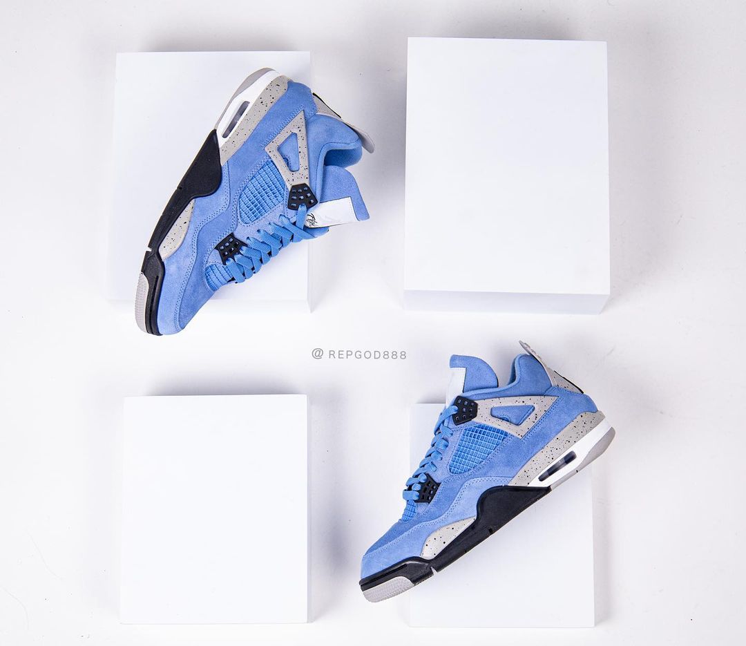 【国内 4/28 発売】ナイキ エア ジョーダン 4 “ユニバーシティブルー/テックグレー” (NIKE AIR JORDAN 4 “University Blue/Tech Grey”) [CT8527-400]