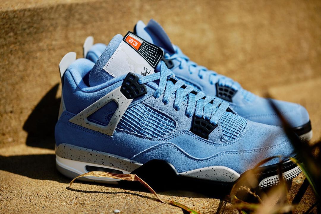 【国内 4/28 発売】ナイキ エア ジョーダン 4 “ユニバーシティブルー/テックグレー” (NIKE AIR JORDAN 4 “University Blue/Tech Grey”) [CT8527-400]