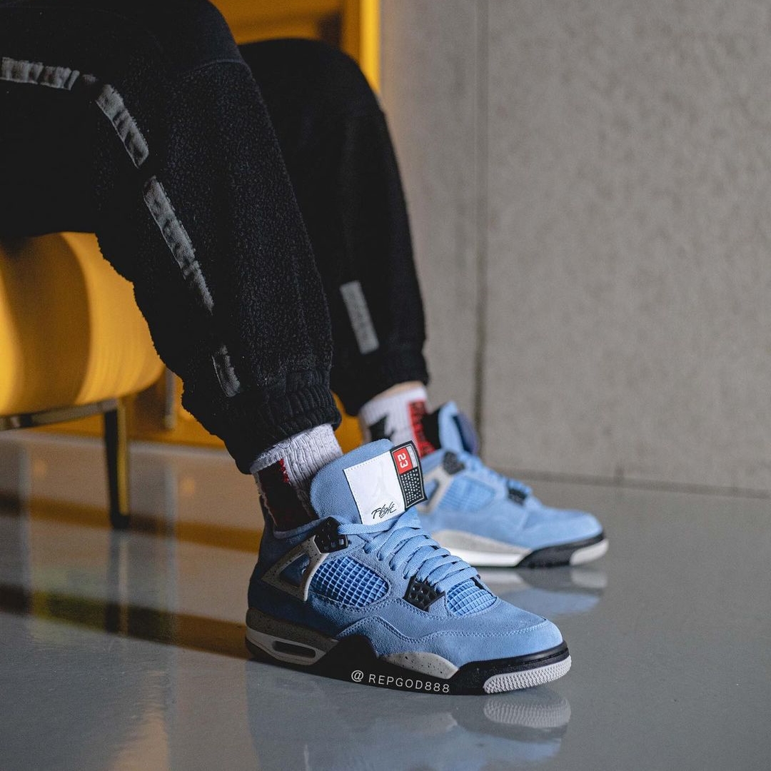 【国内 4/28 発売】ナイキ エア ジョーダン 4 “ユニバーシティブルー/テックグレー” (NIKE AIR JORDAN 4 “University Blue/Tech Grey”) [CT8527-400]