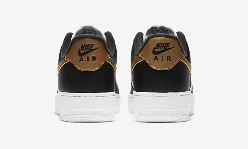 Air force 1 low jewel black deals metallic gold