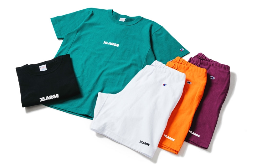 XLARGE × Champion REVERSE WEAVE SS TEE/SHORT PANTSが6/5発売 (エクストララージ チャンピオン リバースウィーブ)