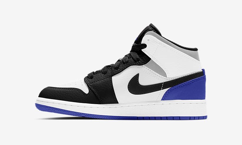 ナイキ ウィメンズ GS エア ジョーダン 1 ミッド SE “ホワイト/ブラック/ロイヤル” (NIKE WMNS GS AIR JORDAN 1 MID SE “White/Black/Royal”) [BQ6931-102]