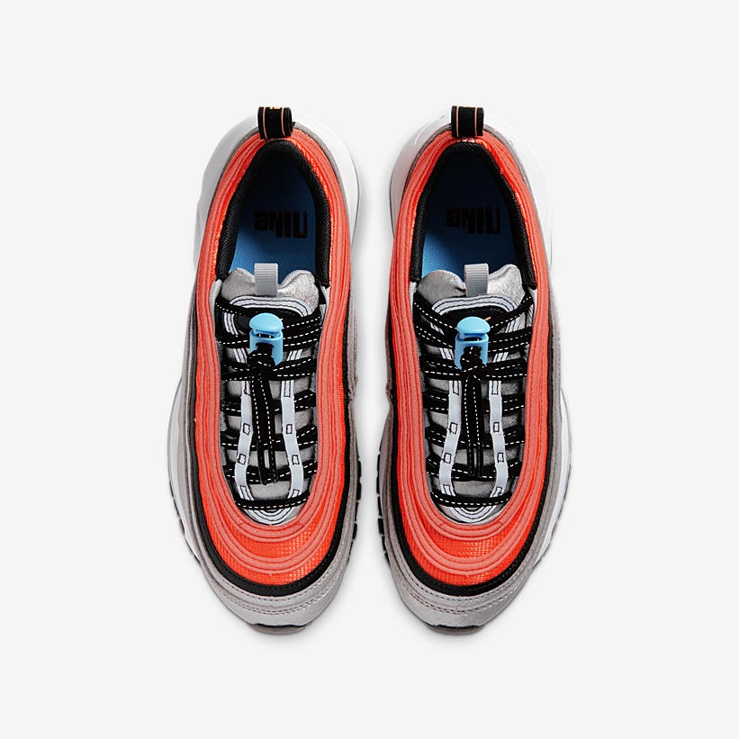 ナイキ GS エア マックス 97 “オレンジ/シルバー” (NIKE GS AIR MAX 97 “Orange/Silver”) [CW6012-001]