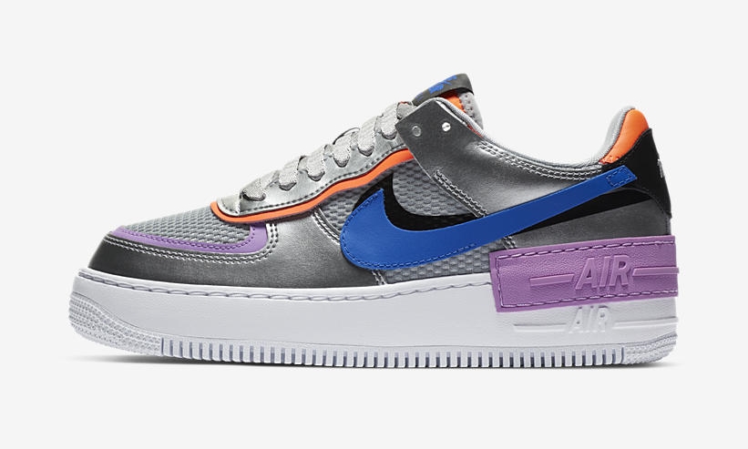 ナイキ ウィメンズ エア フォース 1 ロー シャドウ “メタリックシルバー/フーシャグロウ” (NIKE WMNS AIR FORCE 1 LOW SHADOW “Metallic Silver/Fuchsia Glow”) [CW6030-001]