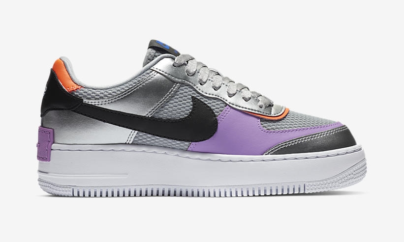 ナイキ ウィメンズ エア フォース 1 ロー シャドウ “メタリックシルバー/フーシャグロウ” (NIKE WMNS AIR FORCE 1 LOW SHADOW “Metallic Silver/Fuchsia Glow”) [CW6030-001]