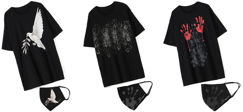 THE SHOP YOHJI YAMAMOTO 限定 「YOHJI YAMAMOTO +NOIR x 画家 内田すずめ」 Tシャツ+マスクが6/4発売 (ヨヨウジヤマモト)