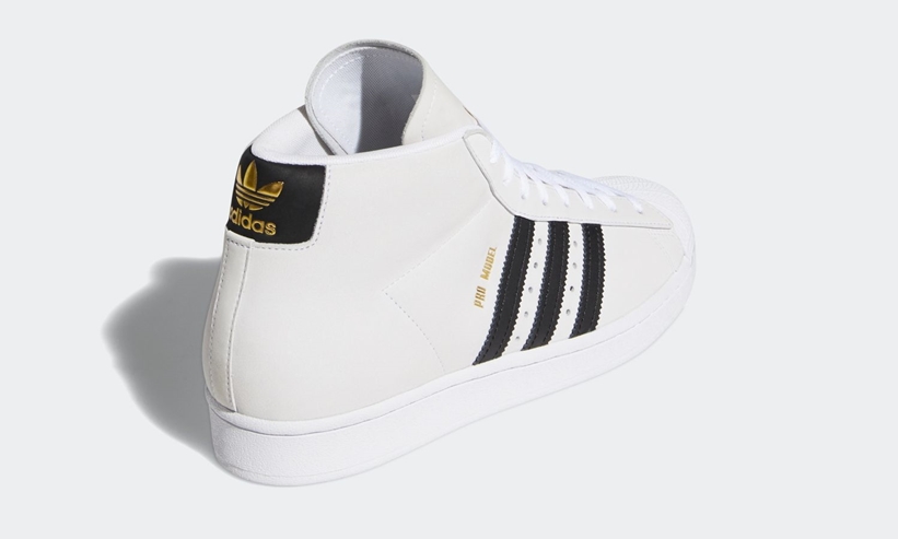 金色のディテールをプラスしたアディダス オリジナルス プロモデル “ブラック/ホワイト” (adidas Originals PRO MODEL “Black/White”) [FV4694,4695]