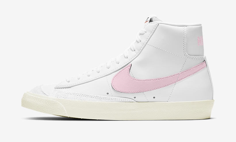 ナイキ ブレーザー ミッド 77 ビンテージ “ホワイト/ピンクフォーム” (NIKE BLAZER MID 77 VINTAGE “White/Pink Foam”) [BQ6806-108]