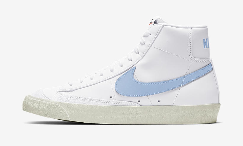 ナイキ ブレーザー ミッド 77 ビンテージ “ホワイト/セレスティンブルー” (NIKE BLAZER MID 77 VINTAGE “White/Celestine Blue”) [BQ6806-109]