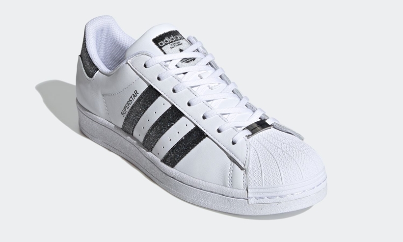 スワロフスキークリスタルをラインに散りばめたadidas Originals SUPERSTAR “White/Black” (アディダス オリジナルス スーパースター Swarovski) [FX7480]