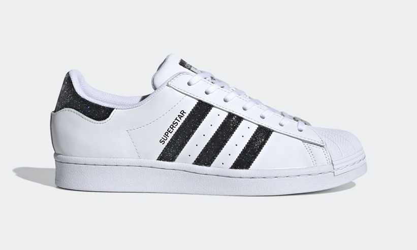 スワロフスキークリスタルをラインに散りばめたadidas Originals SUPERSTAR “White/Black” (アディダス オリジナルス スーパースター Swarovski) [FX7480]