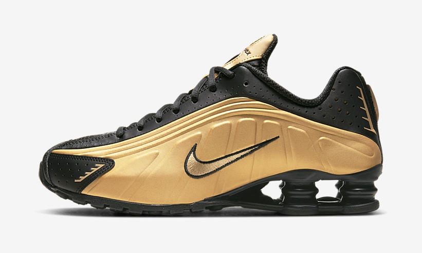 ナイキ ショックス R4 “メタリックゴールド/ブラック” (NIKE SHOX R4 “Metallic Gold/Black”) [104265-702]