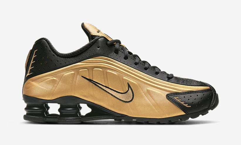 ナイキ ショックス R4 “メタリックゴールド/ブラック” (NIKE SHOX R4 “Metallic Gold/Black”) [104265-702]