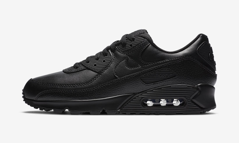 6/24発売！ナイキ エア マックス 90 レザー “トリプルブラック” (NIKE AIR MAX 90 LEATHER “Triple Black”) [CZ5594-001]