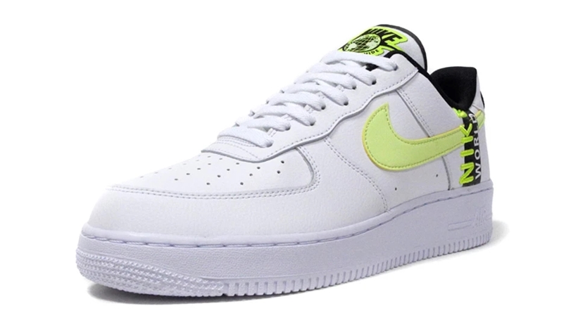 ナイキ エア フォース 1 07 ロー “ワールドワイド” ホワイト/ボルト (NIKE AIR FORCE 1 07 LOW “World Wide” White/Volt) [CK6924-101]