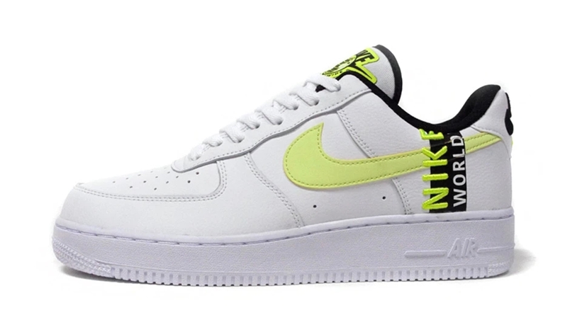 ナイキ エア フォース 1 07 ロー “ワールドワイド” ホワイト/ボルト (NIKE AIR FORCE 1 07 LOW “World Wide” White/Volt) [CK6924-101]