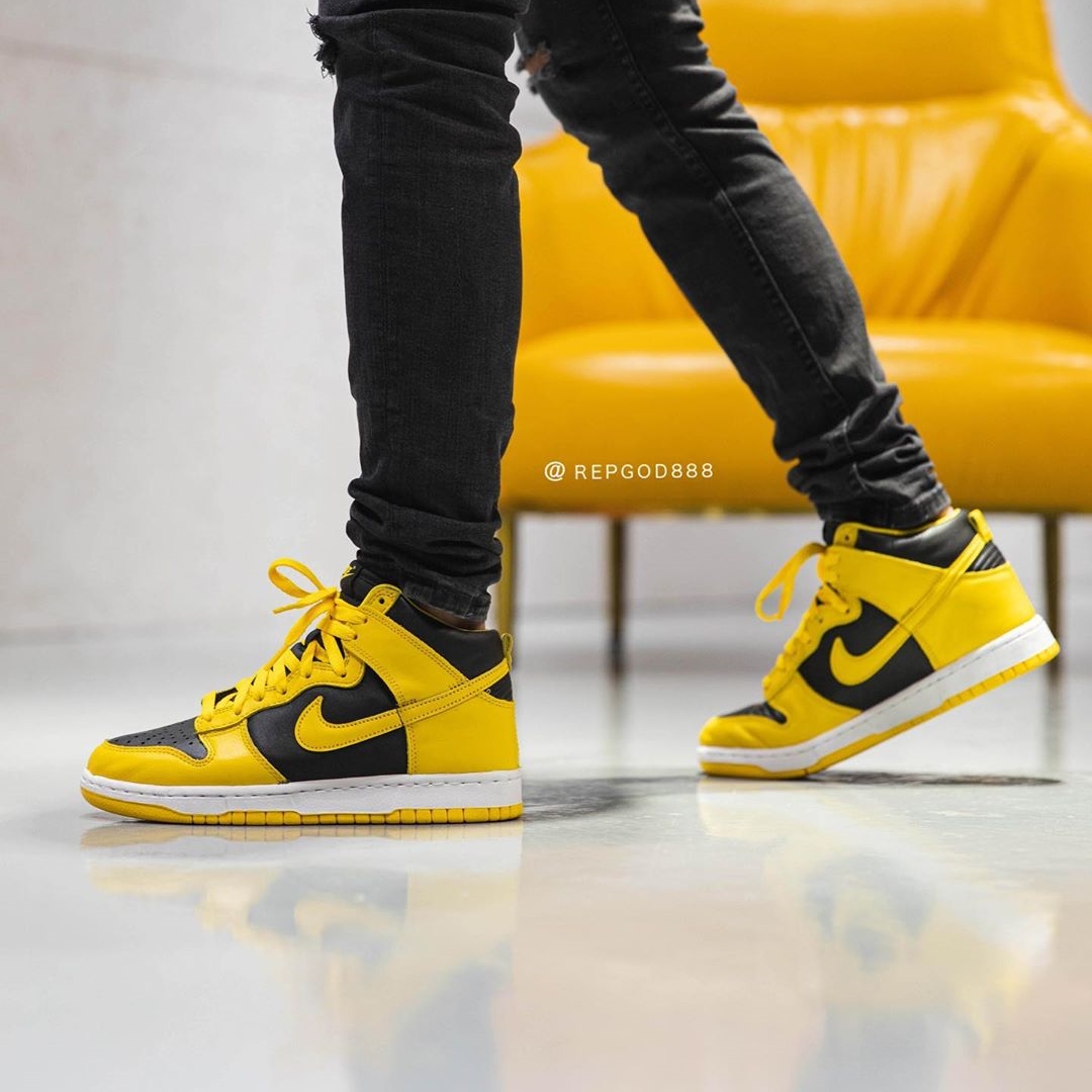 国内 12/9 発売！ナイキ ダンク ハイ SP “ブラック/バーシティメイズ” (NIKE DUNK HIG SP “Black/Varsity Maize”) [CZ8149-002]