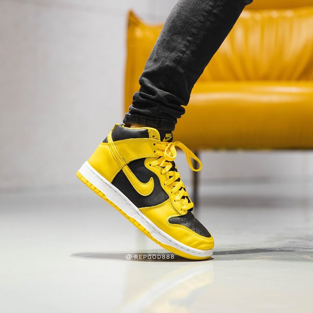 国内 12/9 発売！ナイキ ダンク ハイ SP “ブラック/バーシティメイズ” (NIKE DUNK HIG SP “Black/Varsity Maize”) [CZ8149-002]