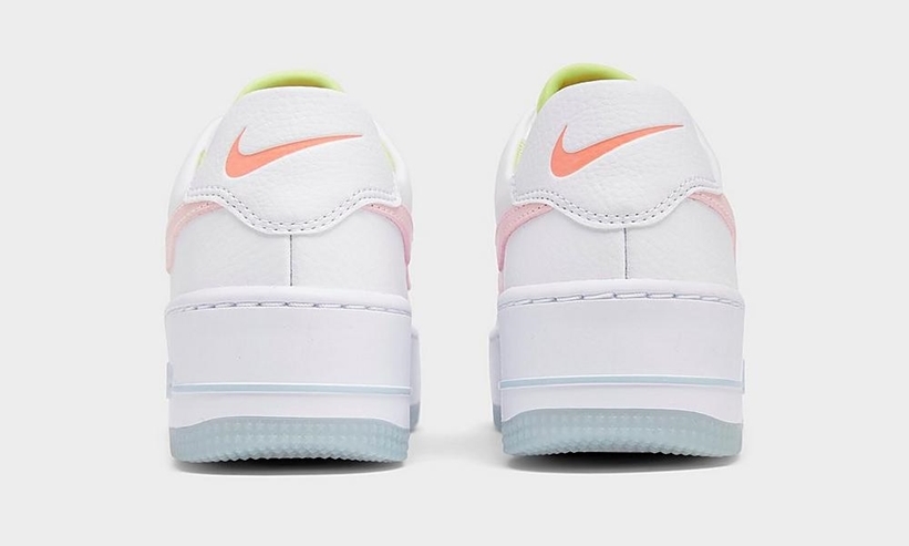 ナイキ ウィメンズ エア フォース 1 セージロー “ホワイト/ピンククウォ－ツ” (NIKE WMNS AIR FORCE 1 SAGE LOW “White/Pink Quartz”) [CW5566-100]