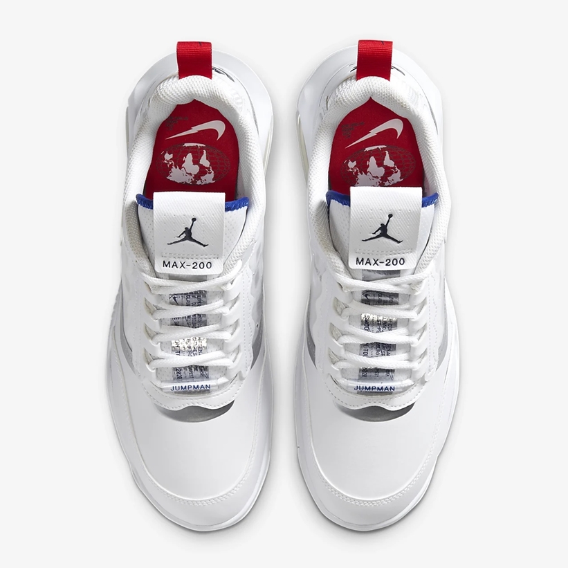 ナイキ ジョーダン マックス 200 “ホワイト/ユニバーシティレッド” (NIKE JORDAN MAX 200 “White/University Red”) [CW7590-100]